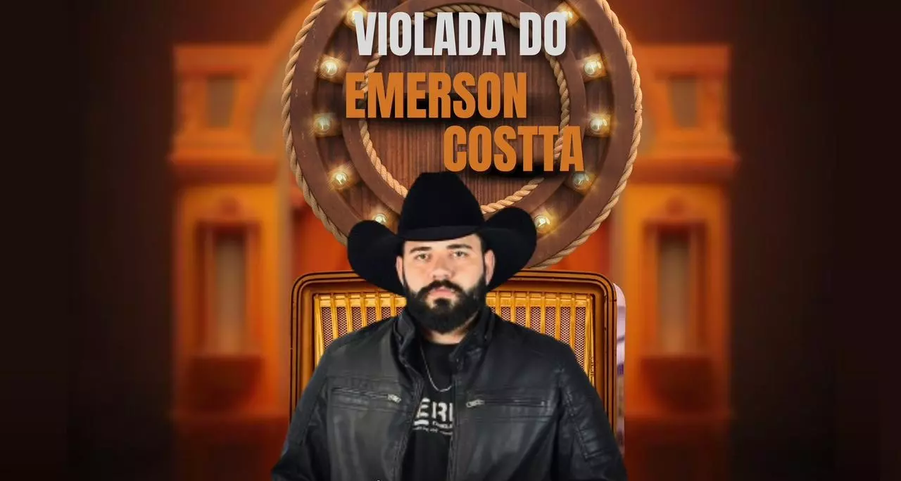 Evento sertanejo do Emerson Costta acontece nesta sexta-feira em Santos Dumont